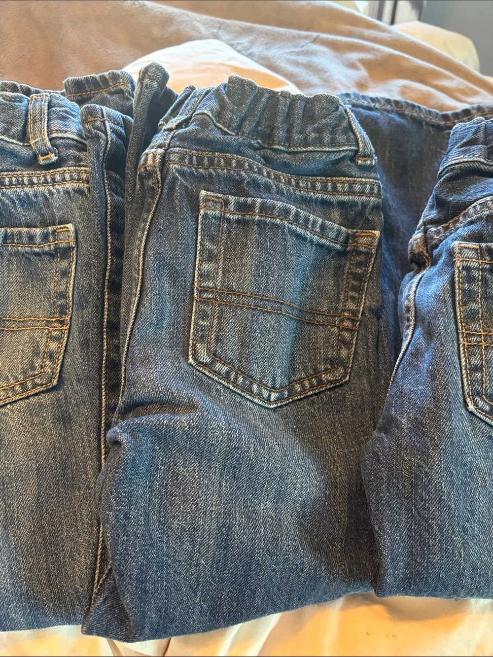 The Children's Place bundle of 3 cotton adjustable boot cut jeans 5T